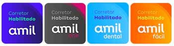 Selo corretor Amil habilitado